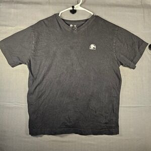 Taco Bell Mens V-Neck Graphic T-Shirt Black Neon Stacked Logo Size Medium
